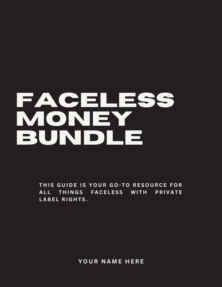 Faceless Money Bundle Faceless Money Bundle