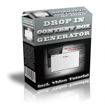 Drop In Content Box Generator dropinconten