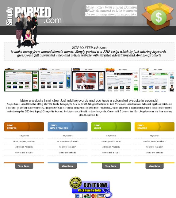 Simply Parked PHP Pack simpparkedph