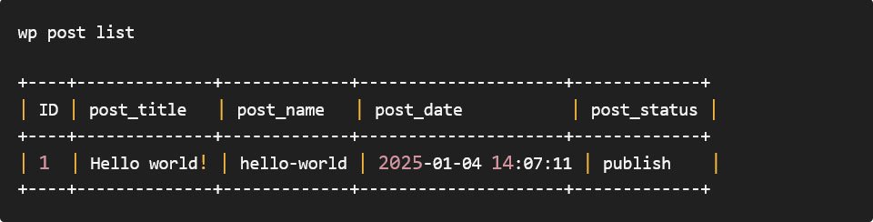 WP-CLI - the WordPress command-line interface.